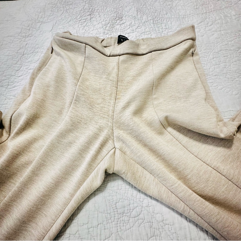 Theory Cream Boot-Cut Knit Pants - Picture 9 of 12